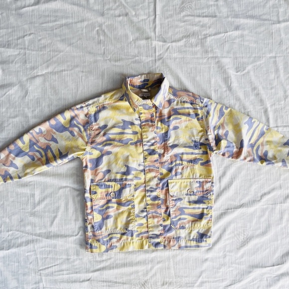 Pastel Colors Camo Denim Jacket size S - Picture 15 of 16